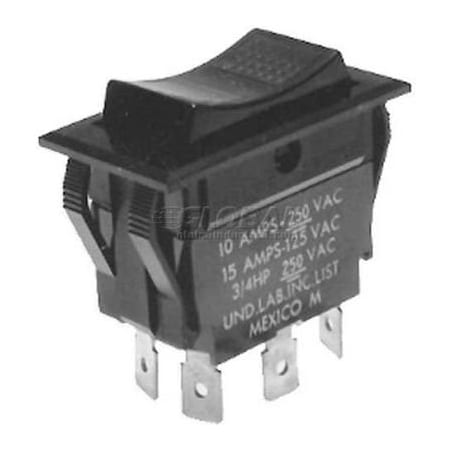 Allpoints Switch, 125/250V, 10/15A, Black W/Red Light, For Imperial, 1126 42-1304-IMP